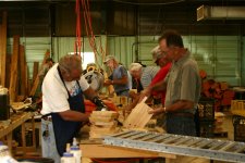 click to enlarge photo building bluebird houses